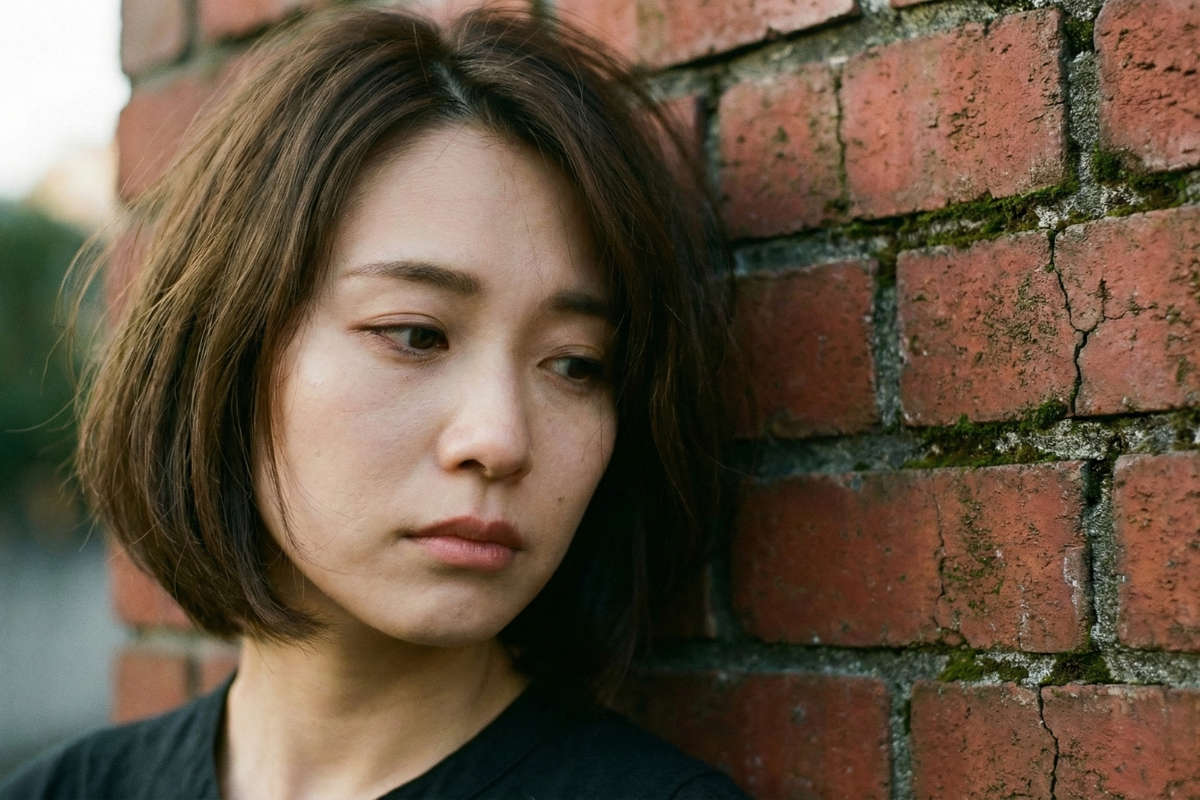 アンニュイな表情